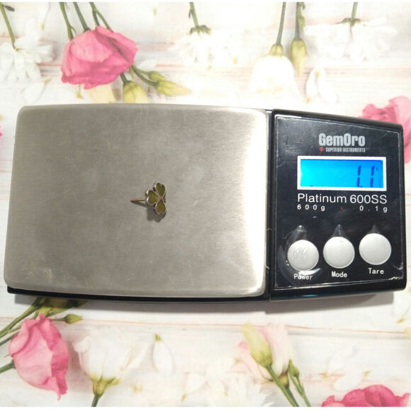 Shamrock Tie Tack 925 Sterling Silver With Green Enamel Vintage Irish Clover - Picture 11 of 11